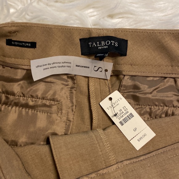 TALBOTS Petite Signature Pants size 6P brand new with tags inseam 28” waist 30” - Picture 5 of 16